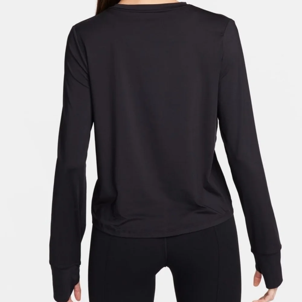 Nike Women's One Classic Dri-fit Black Long Sleeve Top Size S